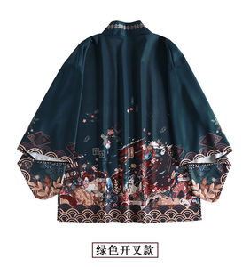 2022新款遇见稻荷神蝙蝠衫三千鸦杀外套宽松男女防晒开衫和服上衣