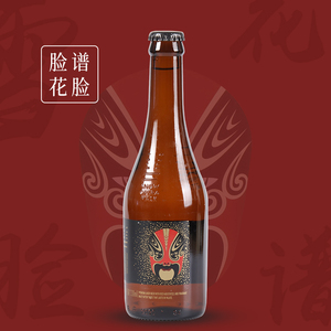 雪花啤酒脸谱花旦男脸330ml*12小瓶装整箱玻璃瓶特价男士8度包邮
