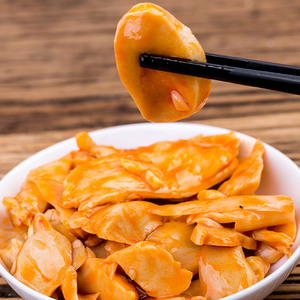 辽宁特产小吃锦州百合小菜杏鲍菇休闲零食220g袋装下饭咸菜下饭菜