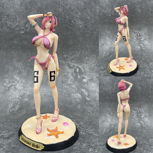 海贼王gk沙滩泳装蕾玖手办公仔机箱摆件动漫美少女周边模型玩具