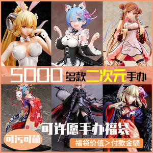 日本二次元动漫女生妹子妈见打女全脱手办福袋蕾姆盲盒机箱礼物