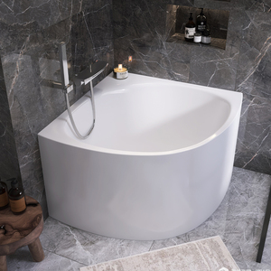 小浴缸迷你一体独立泡澡三角扇形靠墙亚克力日本家用小户型坐浴缸