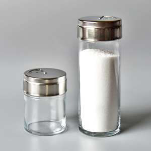 进口玻璃调味瓶罐盐罐子不锈钢盖调料瓶花胡椒粉瓶椒盐瓶厨房用品