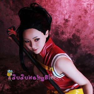 我的英雄学院 八百万百cos假毛 爆炸虎口夹马尾款 cosplay假发