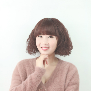 真发假发女短发 女生斜刘海齐刘海梨花头短卷发蓬松女士真人发丝