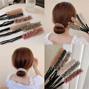 懒人盘发神器网红2021年新款丸子头后脑勺鸟巢盘发器编发神器发饰