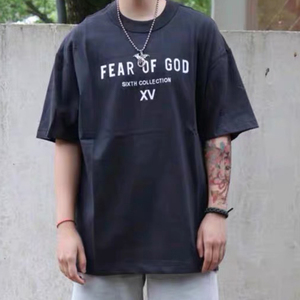 fog短袖第六季日本限定反穿高街fear of god宽松休闲街t恤男女