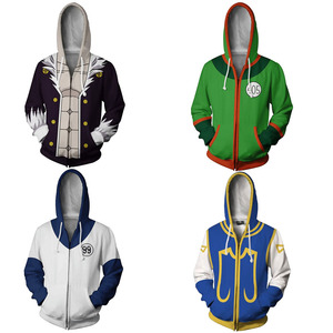 全职猎人周边cos衣服奇犽·揍敌客同款卫衣3d连帽拉链开衫外套秋