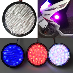 摩托车反光片改装配件LED转向侧面灯12V雅马哈踏板车刹车灯装饰品