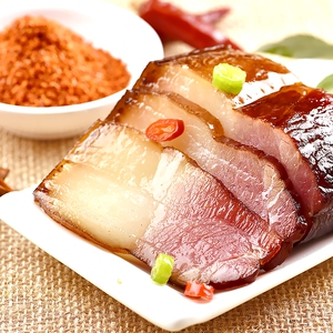 重庆巫山特产烟熏老腊肉正宗农家食品自制真空包装腊圆尾肉1000g