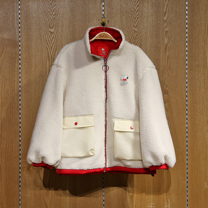 c3bbb1102乐町女装2021春新款史努比联名款羊羔毛外套c3bbb110282