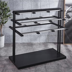 裤子展示架服装店不锈钢裤台双面裤架中岛架落地展示架货架服装店