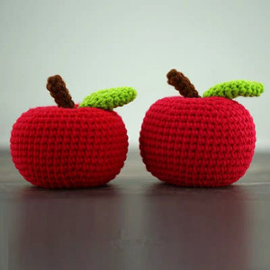 手工diy编织毛线成品苹果玩偶圣诞节平安夜新年小礼物勾线平安果