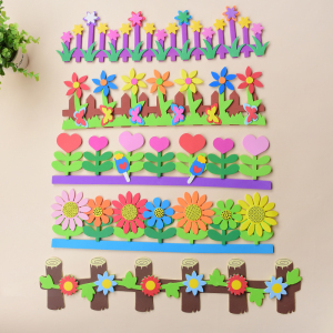 幼儿园装饰教室文化布置立体黑板报班级墙贴墙面边框泡沫栅栏杆