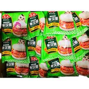 安井照烧鸡排米汉堡60袋150g粥店商用外卖鸡肉汉堡糯米汉堡冷冻