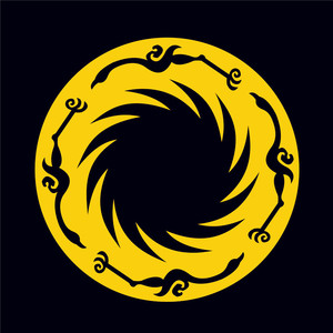 防水反光汽车贴纸拉花商周四川成都08115中国文化遗产太阳神鸟