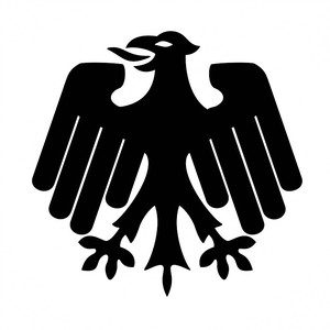 防水反光汽车贴纸电动摩托军事车身德意志徽章贴14107德国老鹰标