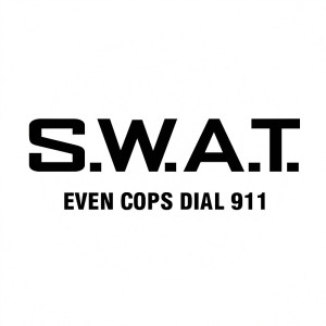 防水反光汽车贴纸车身贴防爆战术部队js009反恐特勤组swat911