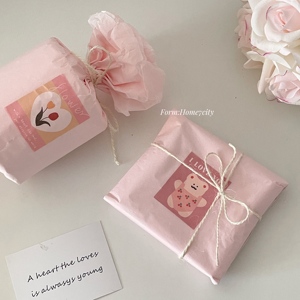 樱花粉色雪梨纸礼物包装纸DIY礼品纸拍照打底褶皱纸花艺装饰纸
