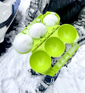 做雪球神器夹雪球夹儿童玩雪装备夹子堆雪人模具打雪仗工具雪球夹