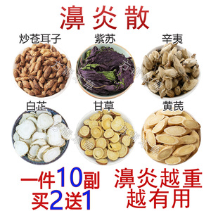 辛夷花鼻炎茶苍耳子散仓耳子香白芷紫苏叶治疗中药材通窍鼻炎茶包