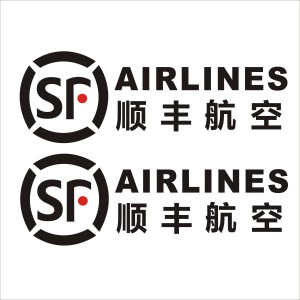 顺丰航空车贴logo快递面包车摩托电动三轮车招牌广告定制贴纸 1