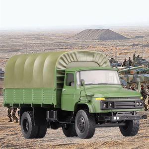 解放141卡车模型全合金军事运兵车声光开门汽车男孩玩具收藏摆设