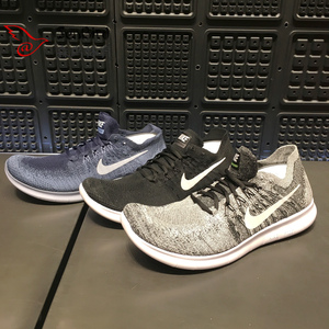 耐克nike free rn flyknit 2017新款男飞线赤足运动跑步鞋 880843