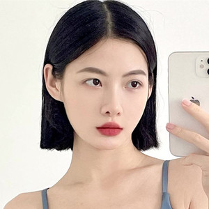 假发女短发中分无刘海日系网红圆脸假发套学生日常自然蓬松全头套