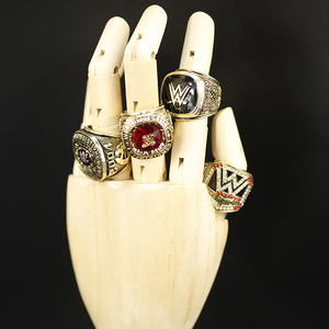 高品质钢膜 wwe 名人堂2015年摔跤戒指 阿里拳击戒指球迷收藏合辑