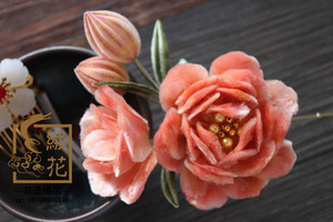 【现货】绒花 扬州绒花 扬州非遗绒花纯手工制作唐朝贡品蚕丝