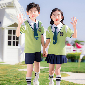 幼儿园园服夏装韩版休闲毕业照儿童运动会班服小学生校服夏季套装