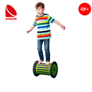丹麦GONGE感统教具玩具本体触觉感统平衡轮滚滚鼓形轮筒滚筒滚轴