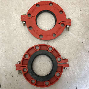 沟槽管件 消防管道配件 分体法兰盘 消防法兰管卡dn65~dn150