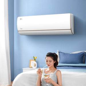 美的大1匹变频挂式空调挂机冷暖两用卧室家用智能家电风锦26zje