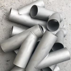 双相不锈钢45度y型焊接斜三通s32750s22053 310s异型图纸三通