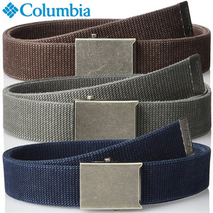 美国品牌 columbia 哥伦比亚 男士帆布腰带裤带 纯棉休闲户外皮带