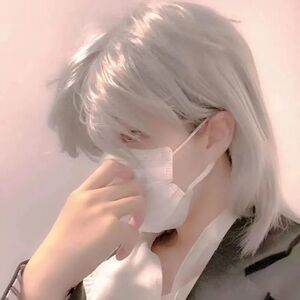 鲻鱼头假发男短发日系蓬松自然韩版帅气逼真学生武士头狼尾全头套