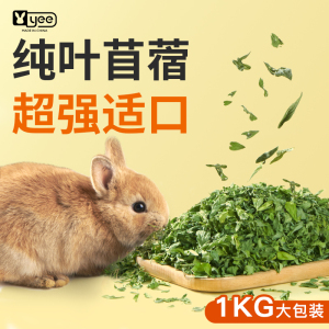 纯叶苜蓿草幼兔主粮烘干全叶子龙猫荷兰猪豚鼠陆龟粮食兔干草饲料