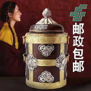 藏式糌粑盒糖果盒摆件民族风