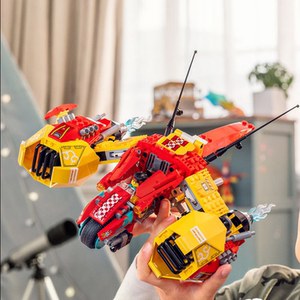 兼容乐高悟空小侠系列80008云霄战机齐天大圣拼插积木男孩子玩具