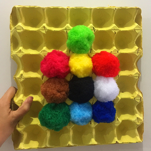 幼儿园蛋托毛球益智区