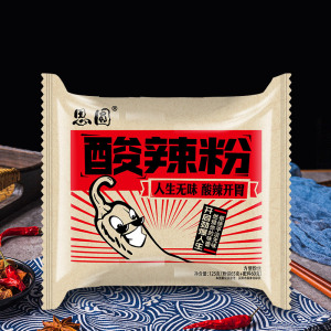 思圆酸辣粉旗舰店五袋装正宗麻辣方便速食家吃粉丝米线红薯粉条