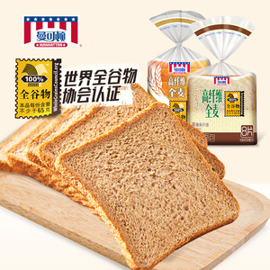 曼可顿高纤维全麦面包