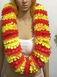 夏威夷花环颈环舞蹈婚庆晚会表演酒吧颁奖花环装饰脖子上挂的花环