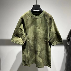 【国内现货】yeezy season 3 迷彩加绒加厚短袖tee