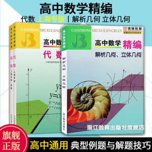 高中数学精编全套2册 代数解析几何立体几何 学霸笔记知识清单大全辅导书上海四大名校高一高二高三年级高123奥数竞赛试题辅导书籍