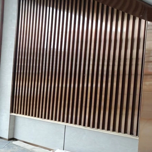 不锈钢长城板凹凸格栅板板彩色金属背景隔断钛金室内装饰工程定制