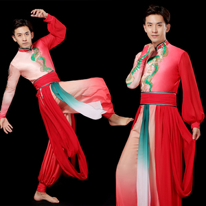 秧歌服装打鼓服锣鼓队演出服男成人中国风民族开场舞蹈比赛服套装