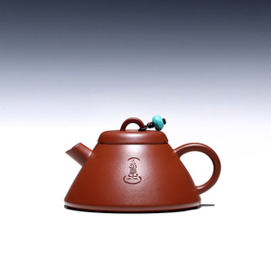【两笔】宜兴紫砂壶尹霞全手工泡茶壶原矿赵庄朱泥禅心石瓢130cc